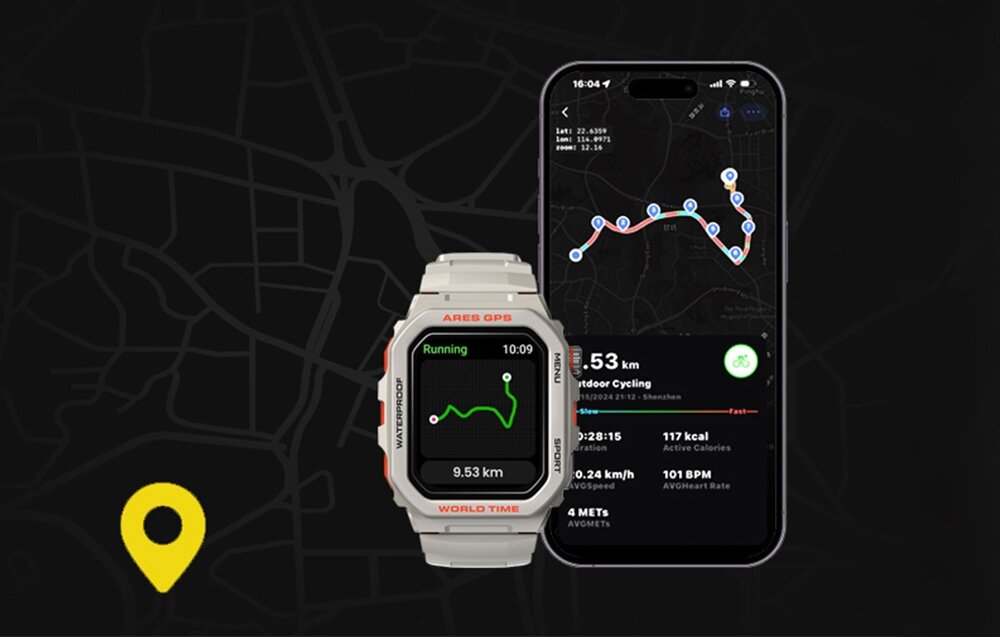 Smartwatch ZEBLAZE Ares GPS Precyzyjny
