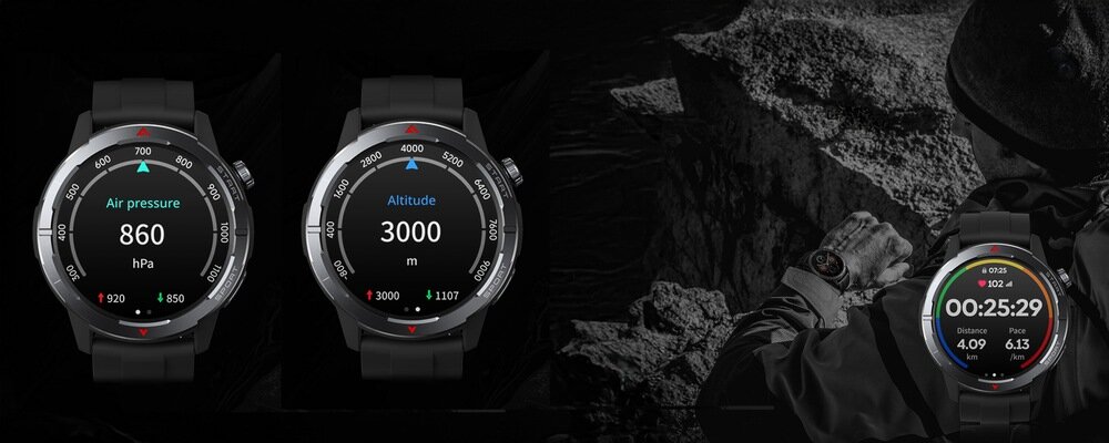 Smartwatch ZEBLAZE Stratos 3 Ultra nawigacja