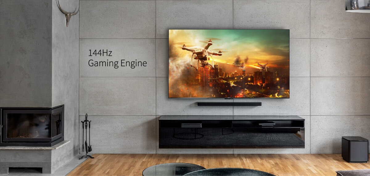Telewizor SHARP 55GR8765E - Częstotliwość odświeżania 144 Hz