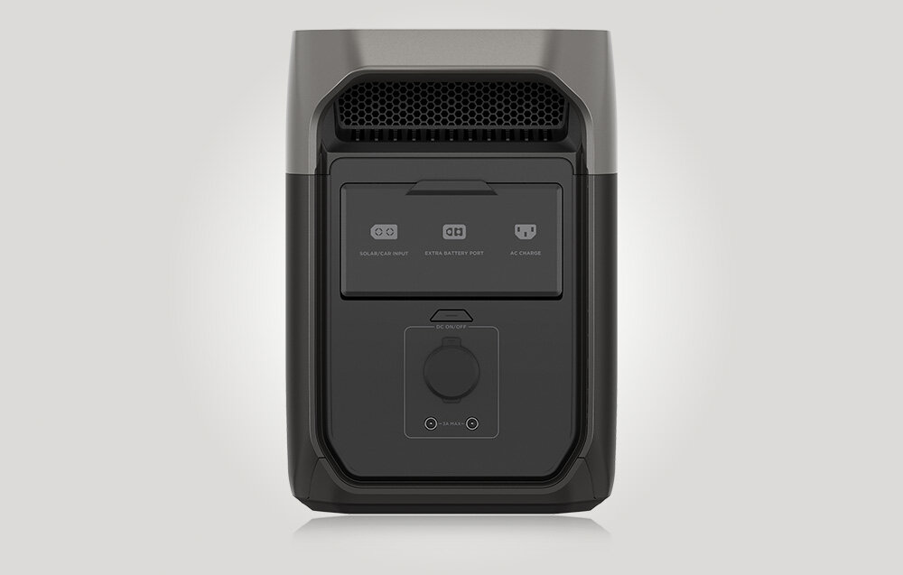 Przenośna stacja zasilania EcoFlow DELTA 3, Do 11 urządzeń jednocześnie, Stacja pokaza od frontu