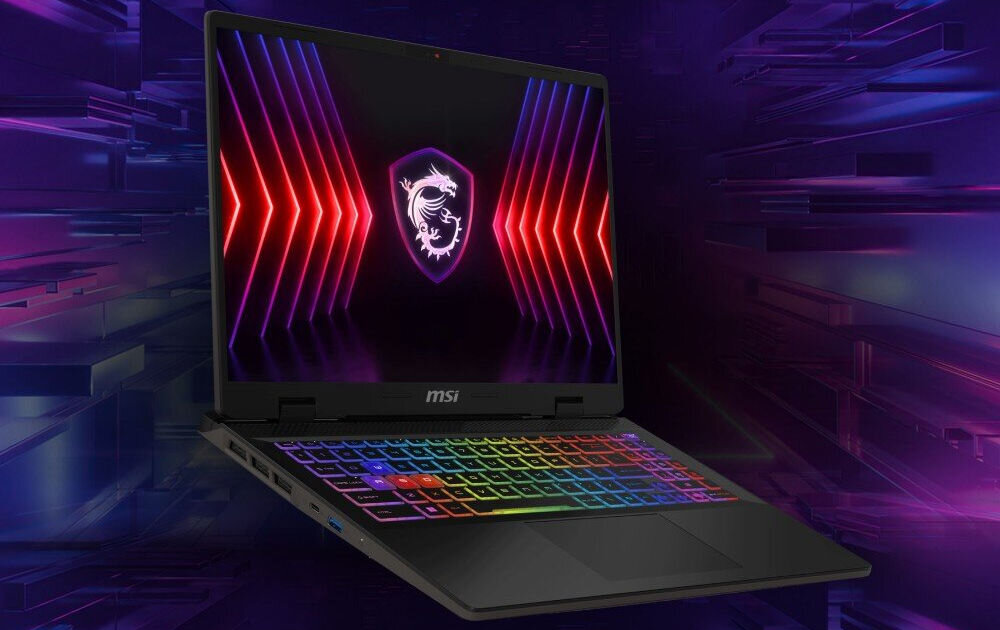 Laptop MSI Sword 16 HX B14VGKG-820XPL 16 IPS 240Hz i9-14900HX 16GB RAM 1TB SSD GeForce RTX4070 DLSS 3
nie tylko wydajny, wysoka wydajność, wysoka jakość dźwięku, dwa 2-watowe głośniki i technologia Hi-Resolution
Audio, funkcja Sound Sharing, technologia Nahimic, możliwość przesyłania przestrzennego
dźwięku 3D przez Bluetooth, wbudowana kamera HD 720p z fizyczną przesłoną obiektywu, mikrofon, produkt