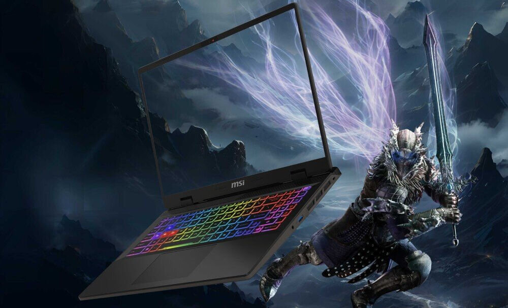 Laptop MSI Sword 16 HX B14VGKG-821XPL 16 IPS 144Hz i7-14650HX 16GB RAM 1TB SSD GeForce RTX4070 DLSS 3
wyostrz swoją grę, laptop, grafika z gry