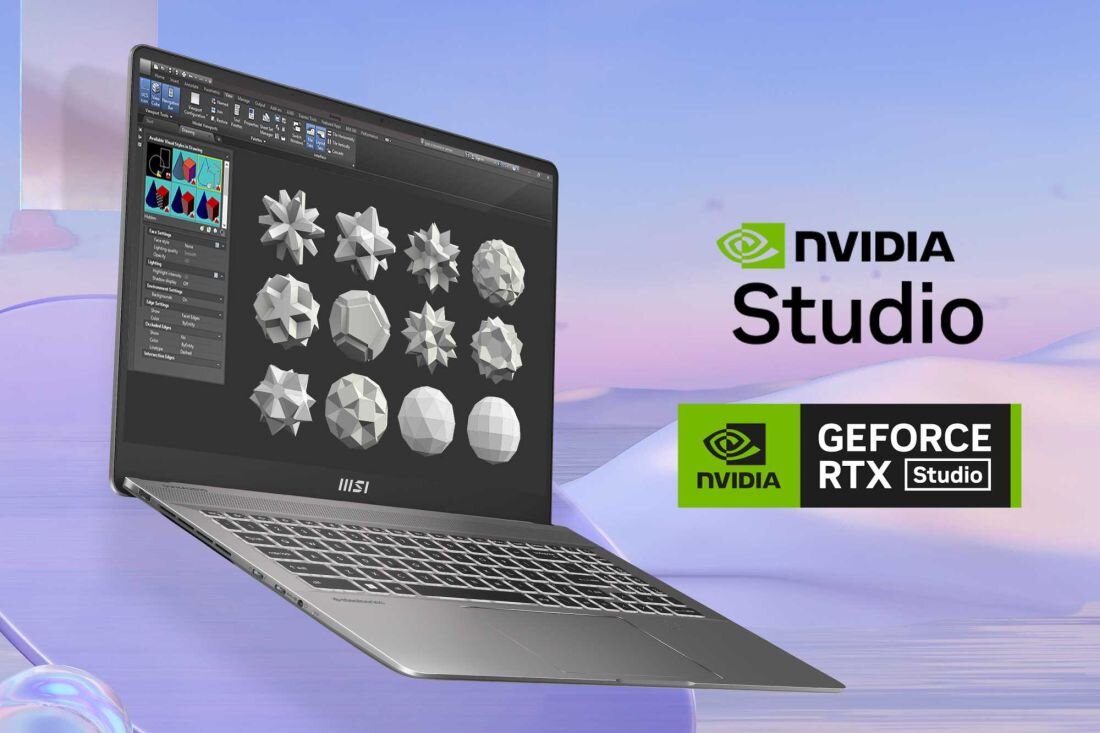 Laptop MSI Creator Z16 HX Studio - Laptop MSI Creator Z16 HX Studio z dostępem do NVIDIA Studio. Ray Tracing, Narzędzia wspomagane przez AI, NVIDIA GeForce RTX 4060