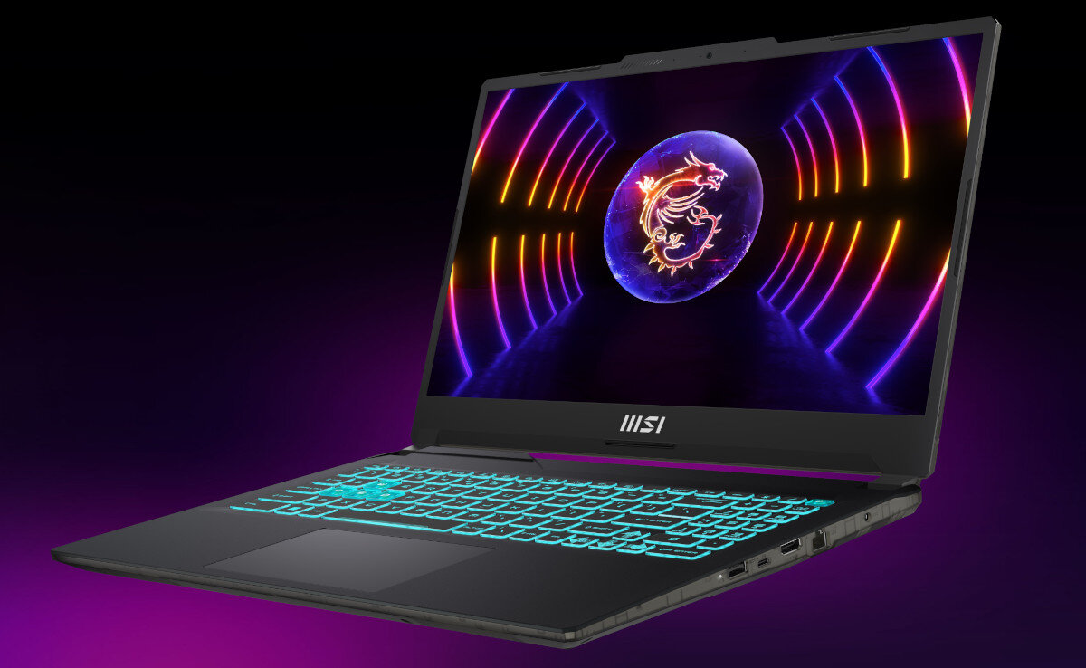 Laptop MSI Cyborg 15 A12VE-057PL 15.6 IPS 144Hz i5-12450H 16GB RAM 512GB SSD GeForce RTX4050 DLSS 3 Windows 11 Home + Karta zniżkowa G2A podzespoły wydajność cechy