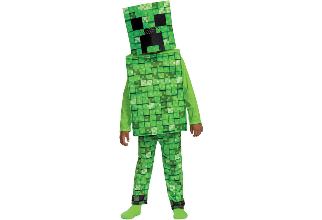 Strój karnawałowy DISGUISE Minecraft Creeper 125-135 cm Przemyślane wymiary komfort noszenia uławienie dopasowanie zabawa