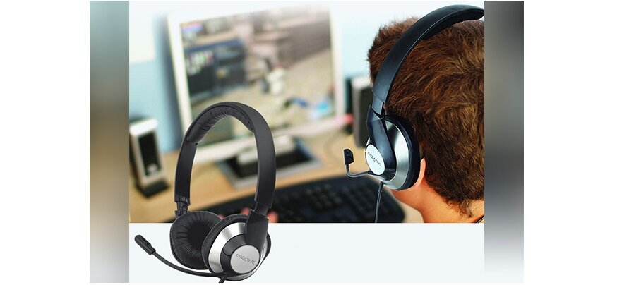 Słuchawki CREATIVE HS-720 szerokie pasmo przenoszenia dźwięku