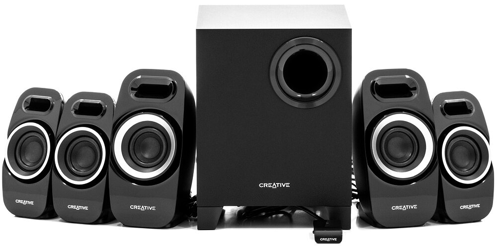 Głośniki CREATIVE Inspire T6300 system 5.1 nowoczesny design kompletne brzmienie
