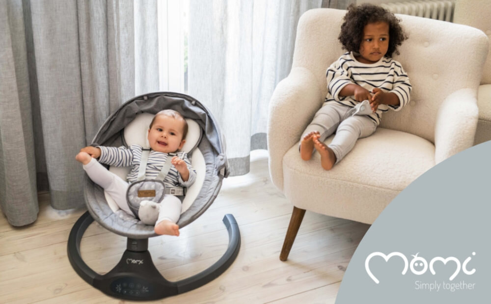 Bujaczek MOMI Kenani BULE00022 Ciemnoszary prezentacja wizualizacja design wygląd Komfort i spokój od pierwszych dni