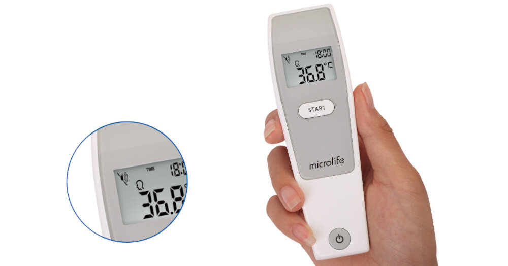 Termometr MICROLIFE NC150 Precyzyjne wskazania dokładność pomiar wynik odczyt temperatury jest wiarygodny 