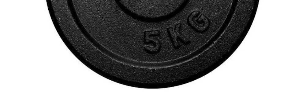 Obciążenie SPOKEY Sinis (5 kg) z solidnych komponentów wysokiej jakości żeliwo odporne na uszkodzenia mechaniczne czytelne oznakowanie wagi 5 kg