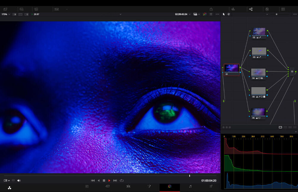 Laptop APPLE MacBook Pro 2024 14 Retina M4 16GB RAM 512GB SSD macOS Gwiezdna czerń
					wysoki poziom grafiki, procesor graficzny z drugą generacją silnika ray tracingu, sprzętowe wsparcie dla technologii
					ray tracingu, mechanizm dynamic caching, zunifikowana pamięć RAM, zrzut ekranu z widocznym programem graficznym