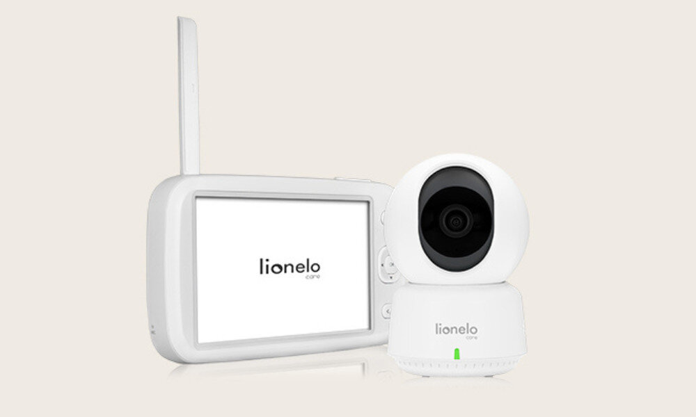 Niania elektroniczna LIONELO Babyline 9.1 wygląd design prezentacja wizualizacja Kontrola nad bezpieczeństwem