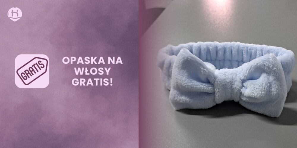 Urządzenie do peelingu kawitacyjnego HAXE HX50001 opaska na włosy, elastyczny materiał, praktyczny dodatek