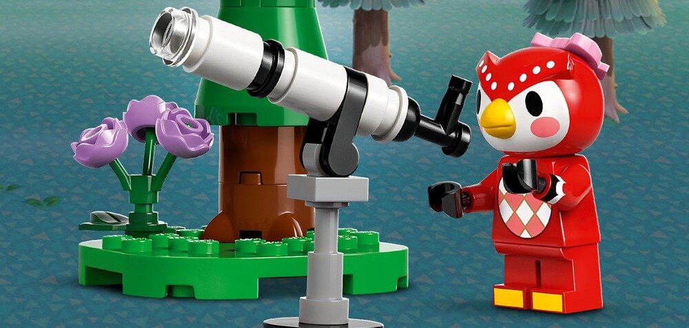 LEGO 77053 Animal Crossing Obserwacja gwiazd z Celeste figurka patrzy przez teleskop