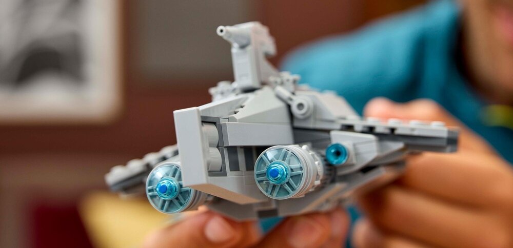 LEGO 75404 Star Wars Krążownik szturmowy typu Acclamator kolekcja tył modelu