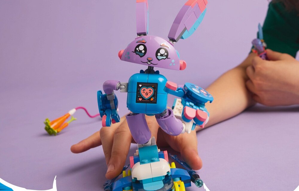 LEGO 71490 DREAMZzz Izzie i gamerski Bunchu zbliżenie na model