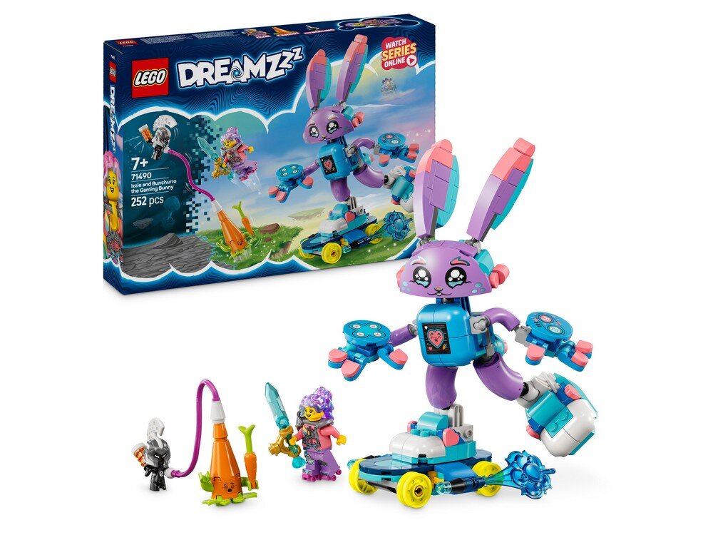 LEGO 71490 DREAMZzz Izzie i gamerski Bunchu Instrukcje na tablecie Zestaw pudełko