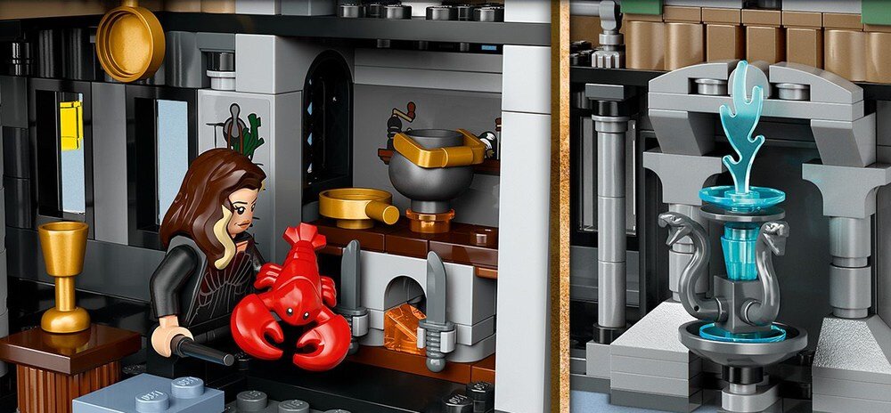 LEGO 76453 Harry Potter Dwór Malfoyów detale domu figurka wymiary elementy