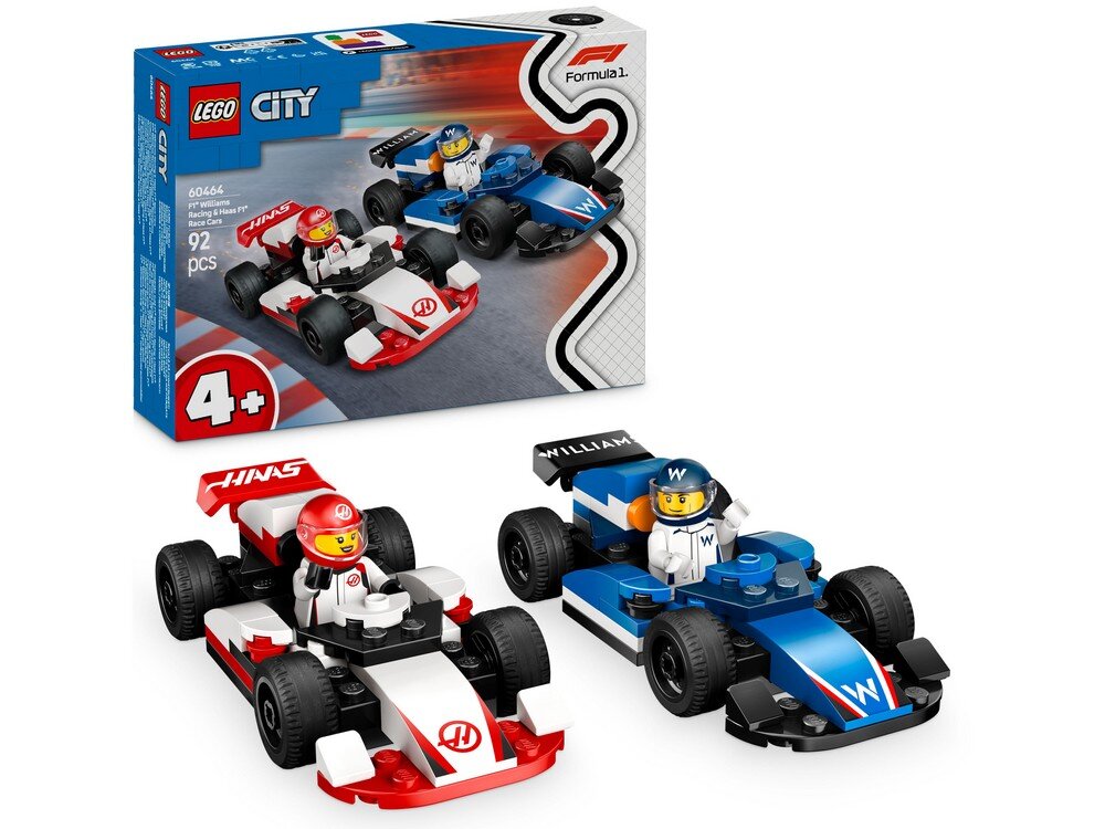 LEGO 60464 City F1 Bolidy Williams Racing i Haas F1 Zestaw pudełko