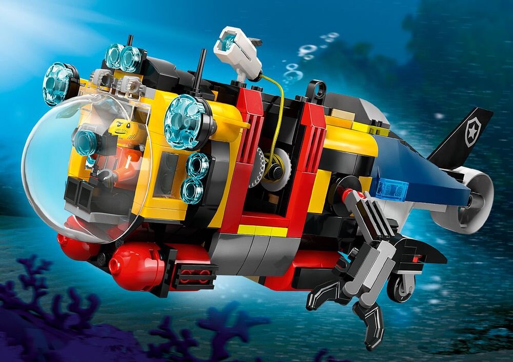 LEGO 60462 City Zestaw z helikopterem, wozem strażackim i łodzią podwodną funkcje wizualiacja modelu