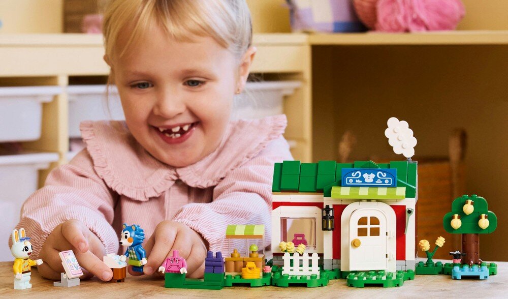 LEGO 77055 Animal Crossing Able Sisters i sklep odzieżowy dziecko bawi się zestawe, pomysł na prezent