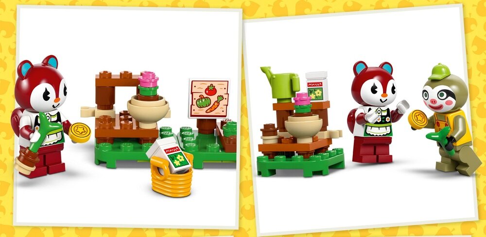 LEGO 77054 Animal Crossing Leif i jego karawan oraz sklep ogrodniczy minifigurki