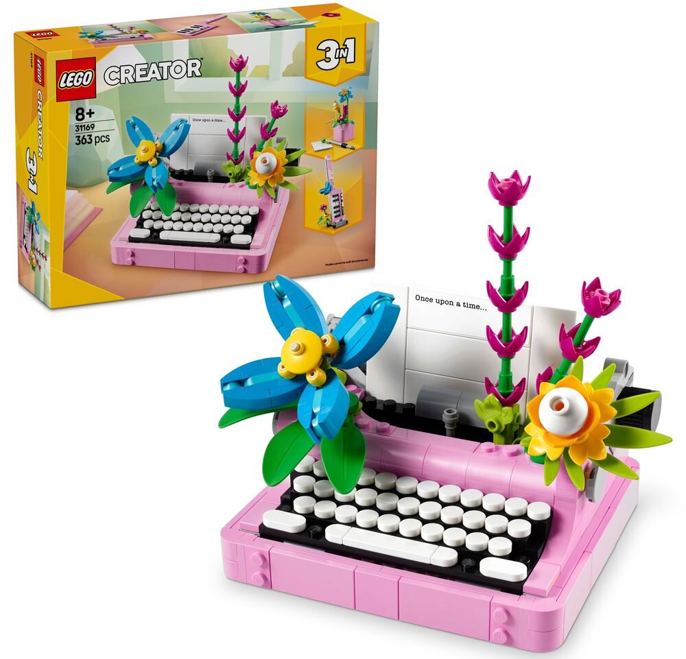 LEGO 31169 Creator 3w1 Maszyna do pisania z kwiatami zestaw