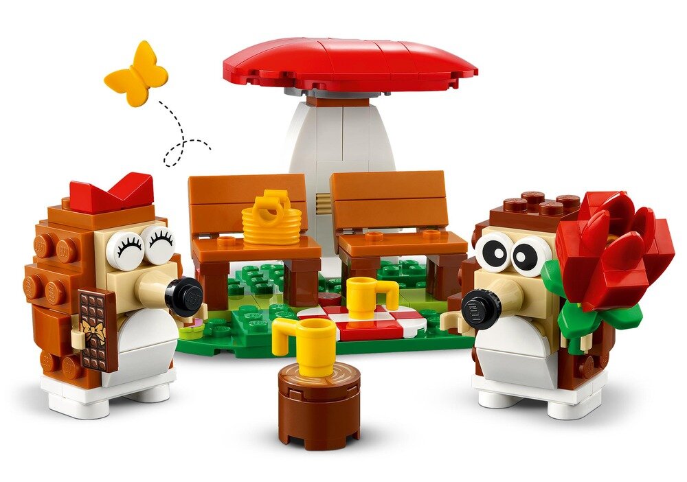 LEGO 40711 Iconic Piknik pary jeżyków cały zestaw