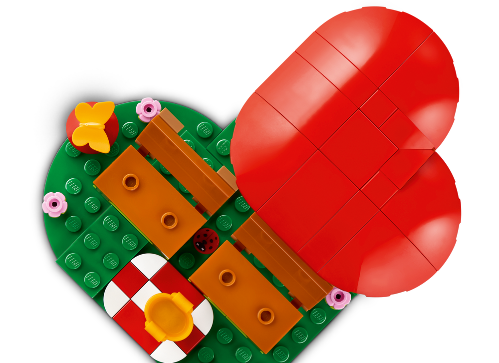 LEGO 40711 Iconic Piknik pary jeżyków elementowy widok z góry