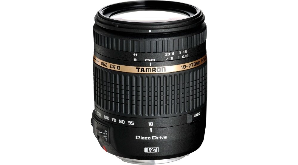 Obiektyw TAMRON AF 18-270 mm f-3.5-6.3 Di II VC PZD mocowanie przysłona zdjęcia