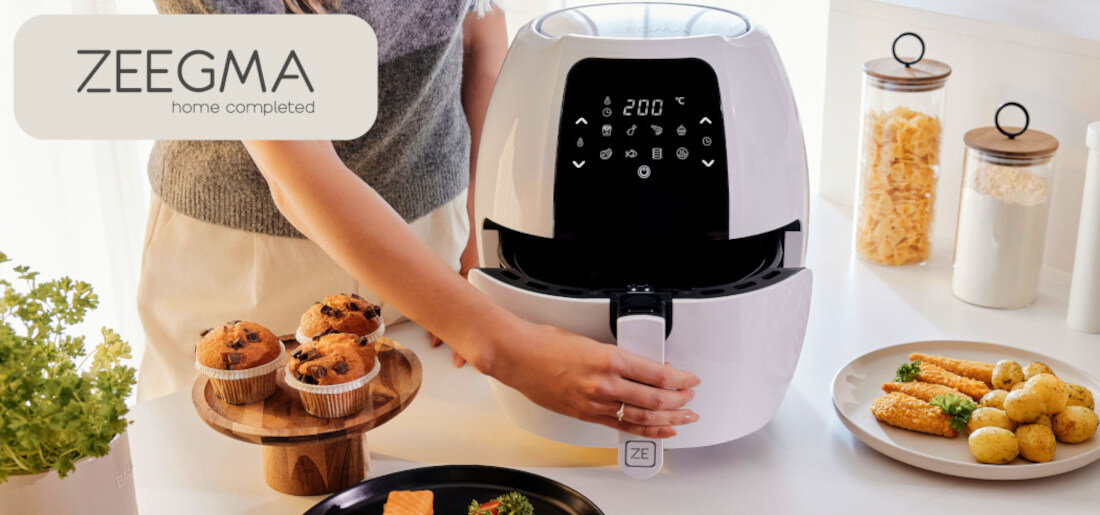 Air Fryer Frytkownica beztłuszczowa ZEEGMA Knapper Grand 7.7l 8 automatycznych programów wygląd design prezentacja wizualizacja Smacznie i zdrowo