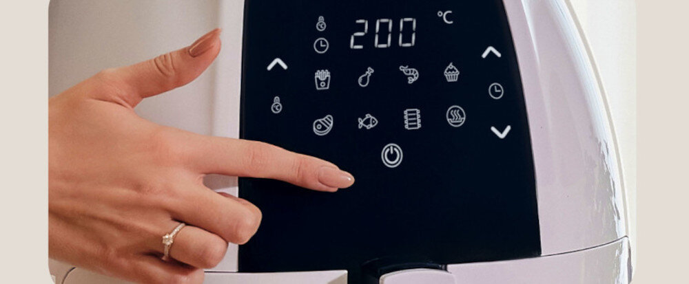 Air Fryer Frytkownica beztłuszczowa ZEEGMA Knapper Grand 7.7l 8 automatycznych programów Wszechstronne możliwości 8 automatycznych programów tryb manualny urozmaicone posiłki