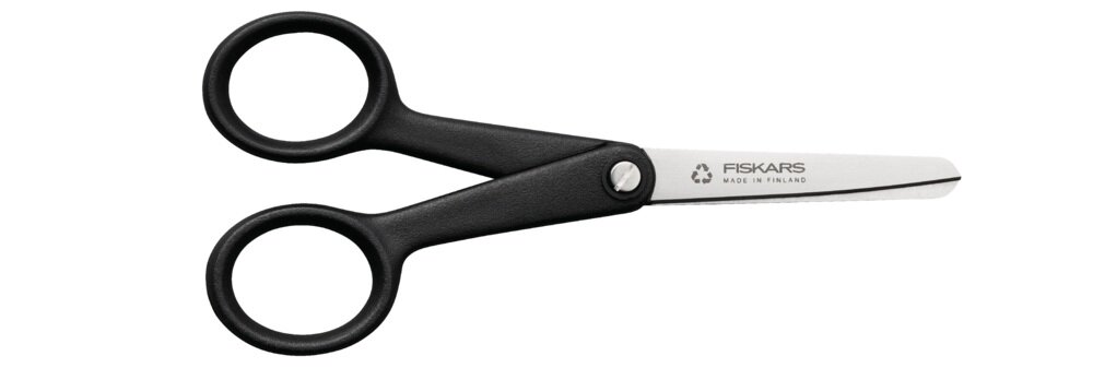 Nożyczki hobbystyczne FISKARS Functional Form z zaokrąglonymi ostrzami 13 cm chronią środowisko, pewne użytkowanie, ułatwienie codziennych przygotowań