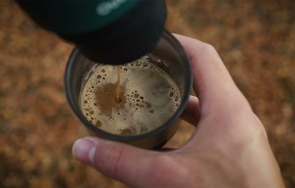 Ekspres OUTIN Nano Zielony Ciśnienie i temperatura smak aromat kawa z gęstą pianką  niezależnie od miejsca parzenia