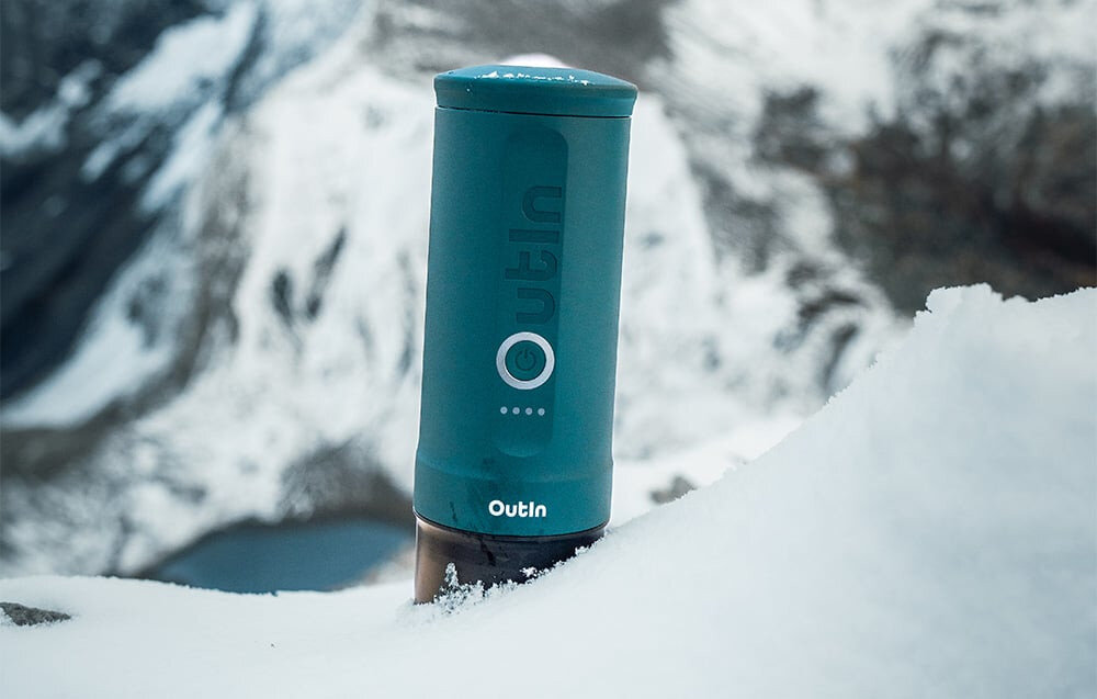 Ekspres OUTIN Nano Zielony  Certyfikowana jakość  wysokie standardy Jakość potwierdza certyfikat Coffee Brewing Center nagrody Red Dot Design Award 2023 i IF Design Award 2024