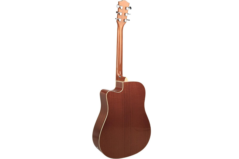 Gitara elektroakustyczna V-TONE Veag1 CE VS 4- Elektronika wspiera Twój styl, gitara pod skosem od tyłu