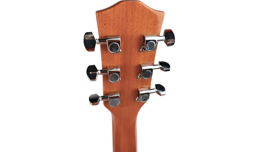 Gitara elektroakustyczna V-TONE Veag1 CE VS 4- Komfortowa gra i kontrola, głowka gitary od tyłu