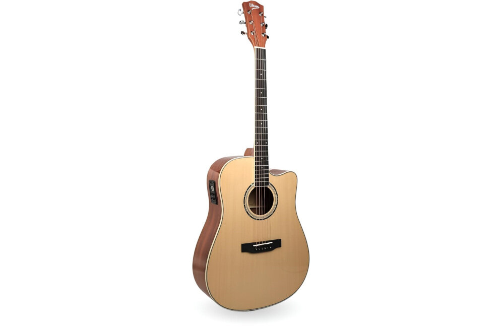 Gitara elektroakustyczna V-TONE Veag1 CE NT 4 - Brzmienie pełne głębi, gitara pod skosem