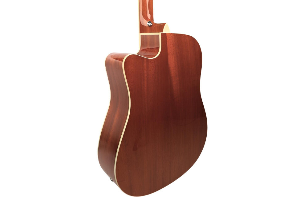 Gitara elektroakustyczna V-TONE Veag1 CE NT 4 - Estetyka, która przyciąga, gitara pod skosem od tyłu