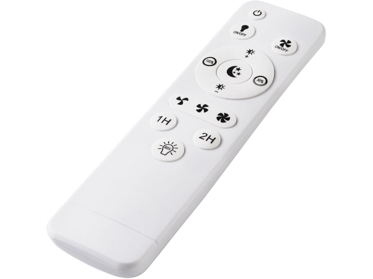 Plafon z wiatrakiem LAMKUR Fargo LM-FL-2.226 49885 Biały, sterowanie, pilot, zdalne, dostosowanie, na białym tle pilot plafonu