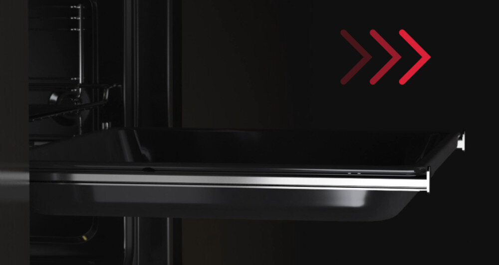 PIEKARNIK TEKA HLB 8408 S BK lifestyle ikona strzałki Prowadnice teleskopowe bezpieczne stabilne wysuwanie