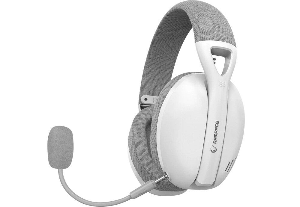 Słuchawki RAMPAGE Crack H11 - Gamingowa jakość, słuchawki po skosie na białym tle