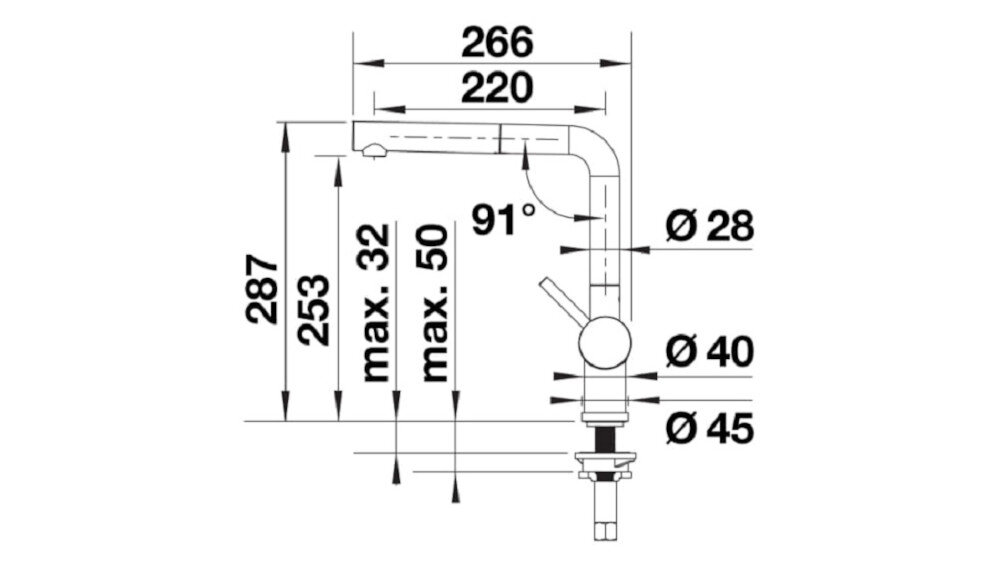 BLANCO Linus-S 516708 obrotowa wylewka bateria kuchenna stojąca nowoczesny styl kuchnia elastyczna jednodźwigniowa zawór zwrotny funkcjonalność