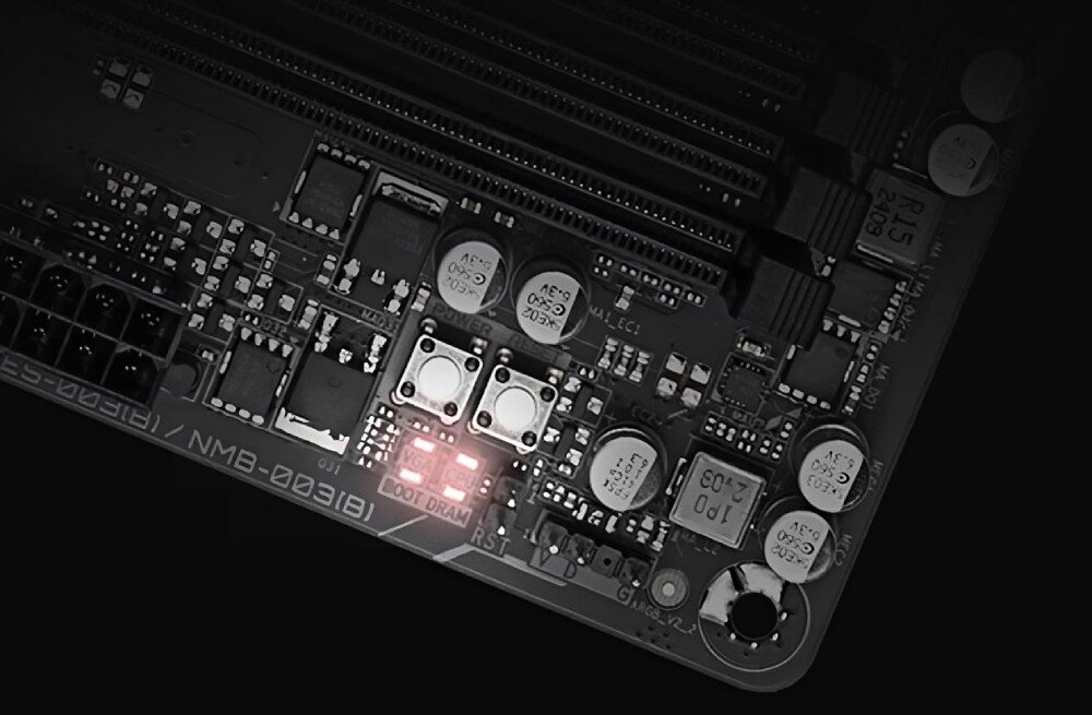 Płyta główna GIGABYTE B850 Gaming X WiFi6E montaż instalacja wskaźniki LED