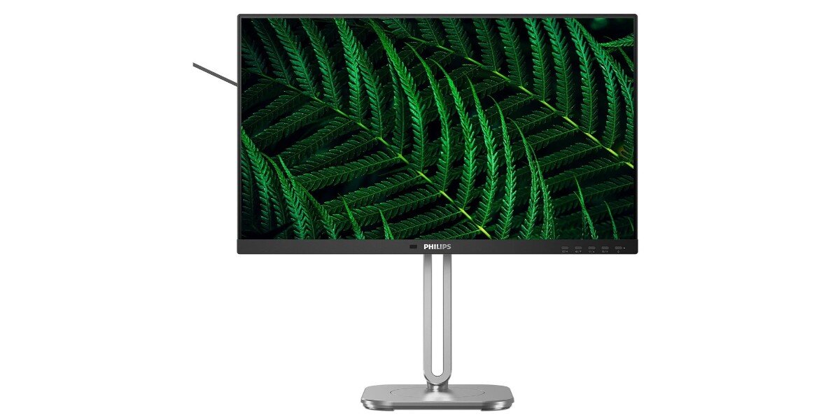 Monitor PHILIPS 27B2G5200/01 na białym tle.