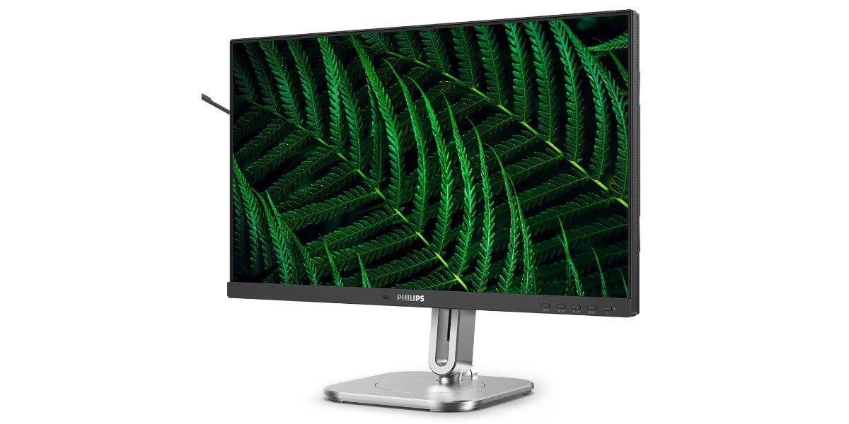 Monitor PHILIPS 27B2G5200/01 na białym tle.