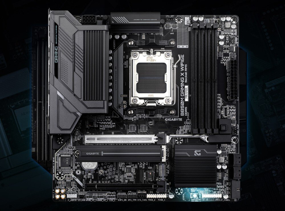 Płyta główna GIGABYTE B850M GAMING X WIFI6E wytrzymałość trwałość osłony slotów PCIe