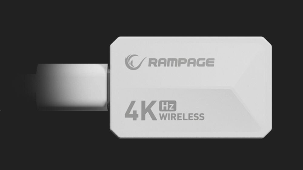 RAMPAGE Zenith Pro odbiornik 4 KHz szybkie połączenie bezprzewodowe wysokiej stabilności - odbiornik 4k na ciemnym tle