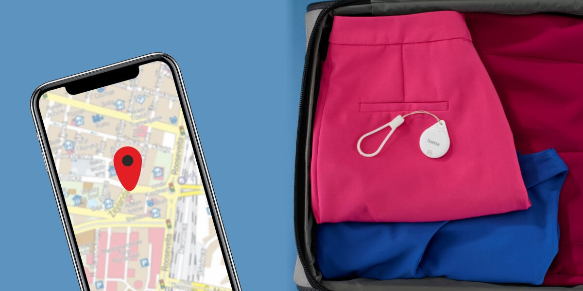 Lokalizator HAMA Air-Tag Apple find me Biały Twoje rzeczy pod kontrolą