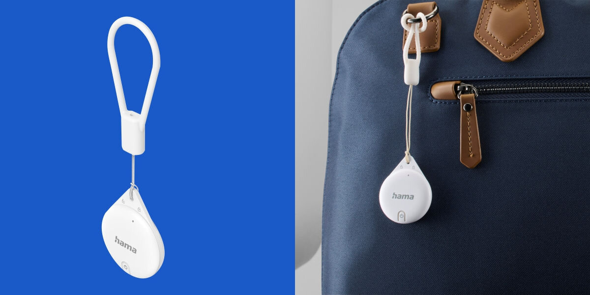 Lokalizator HAMA Air-Tag Apple find me Biały Łatwe odnajdywanie rzeczy